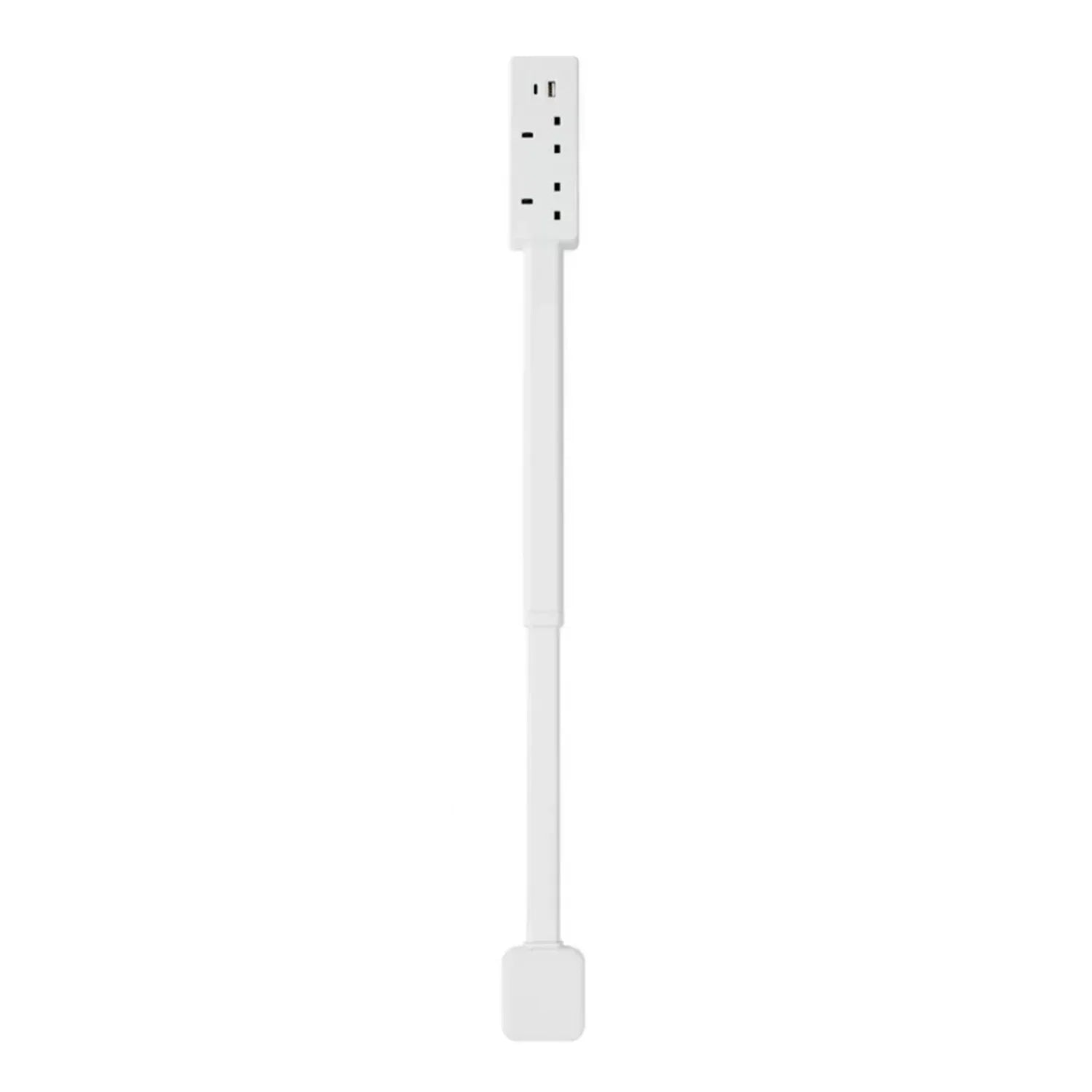 Carré Royaume-Uni Couleur Rallonge Prise Murale Rotative Avec Ports USB-A et USB-C