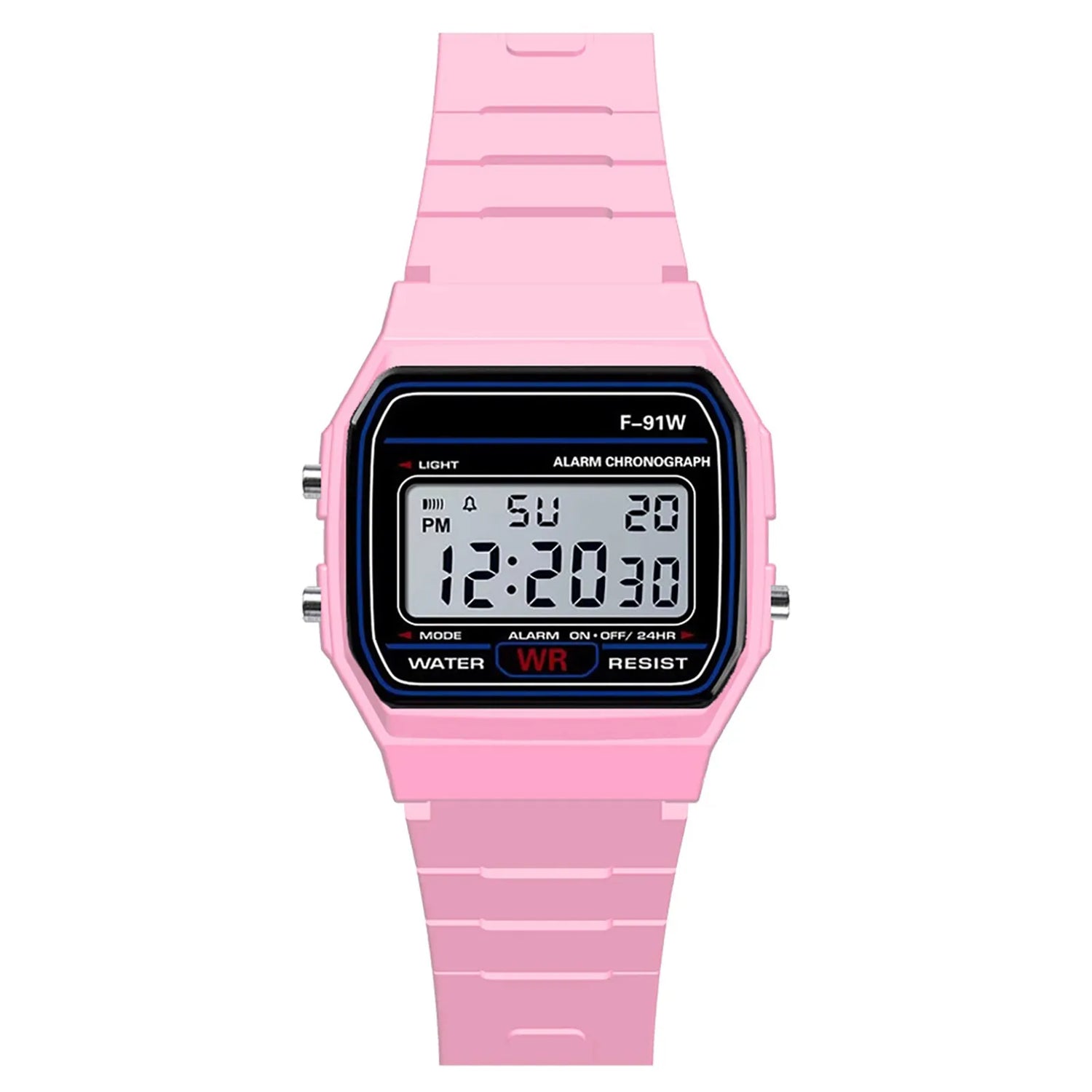 Rose Couleur Montre Sport Digitale Étanche Homme Enfant Avec Alarme