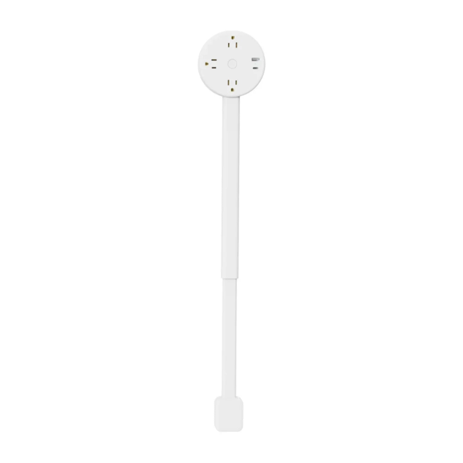 Circulaire US Couleur Rallonge Prise Murale Rotative Avec Ports USB-A et USB-C