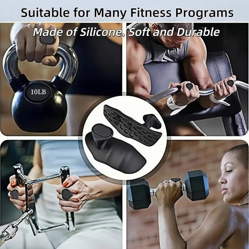 Poignées Musculation Antidérapantes en Silicone Ergonomiques
