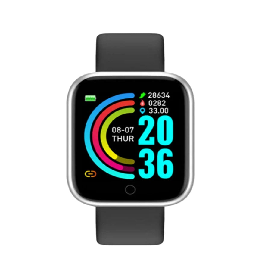 Argent Couleur Montre Connectée Sport Étanche IP67 – Suivi Activité