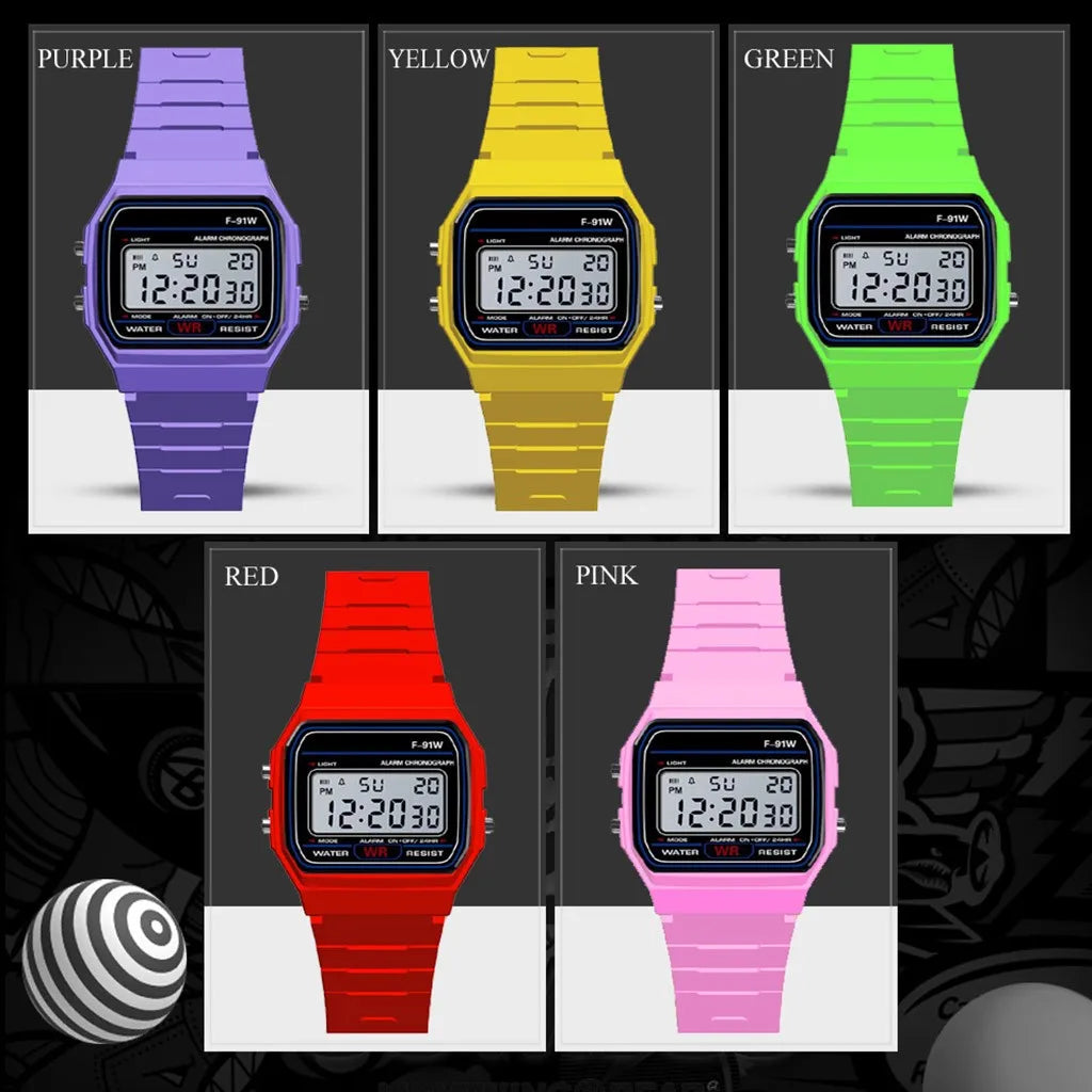 Montre Sport Digitale Étanche Homme Enfant Avec Alarme