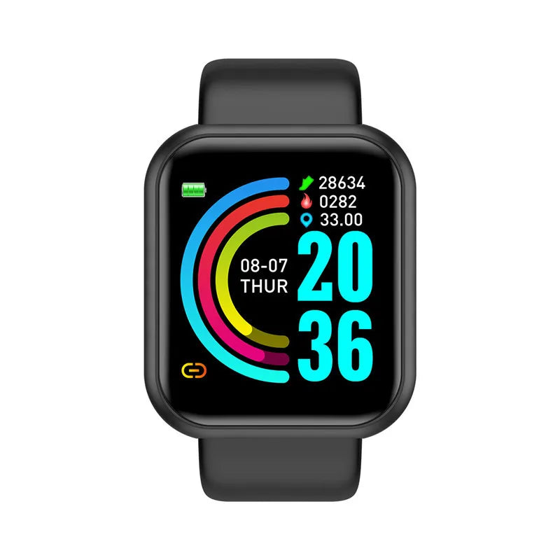 noir Couleur Montre Connectée Sport Étanche IP67 – Suivi Activité
