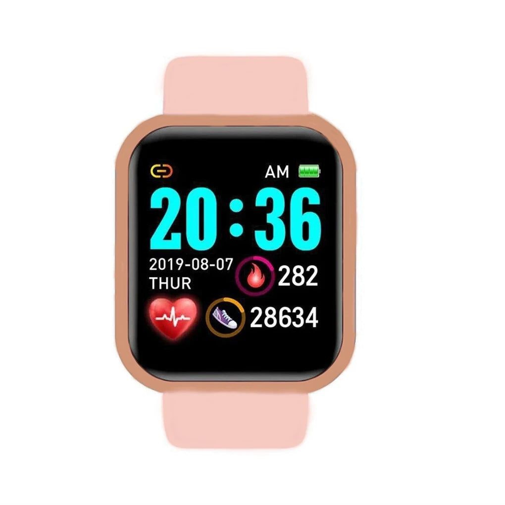 Rose Couleur Montre Connectée Sport Étanche IP67 – Suivi Activité