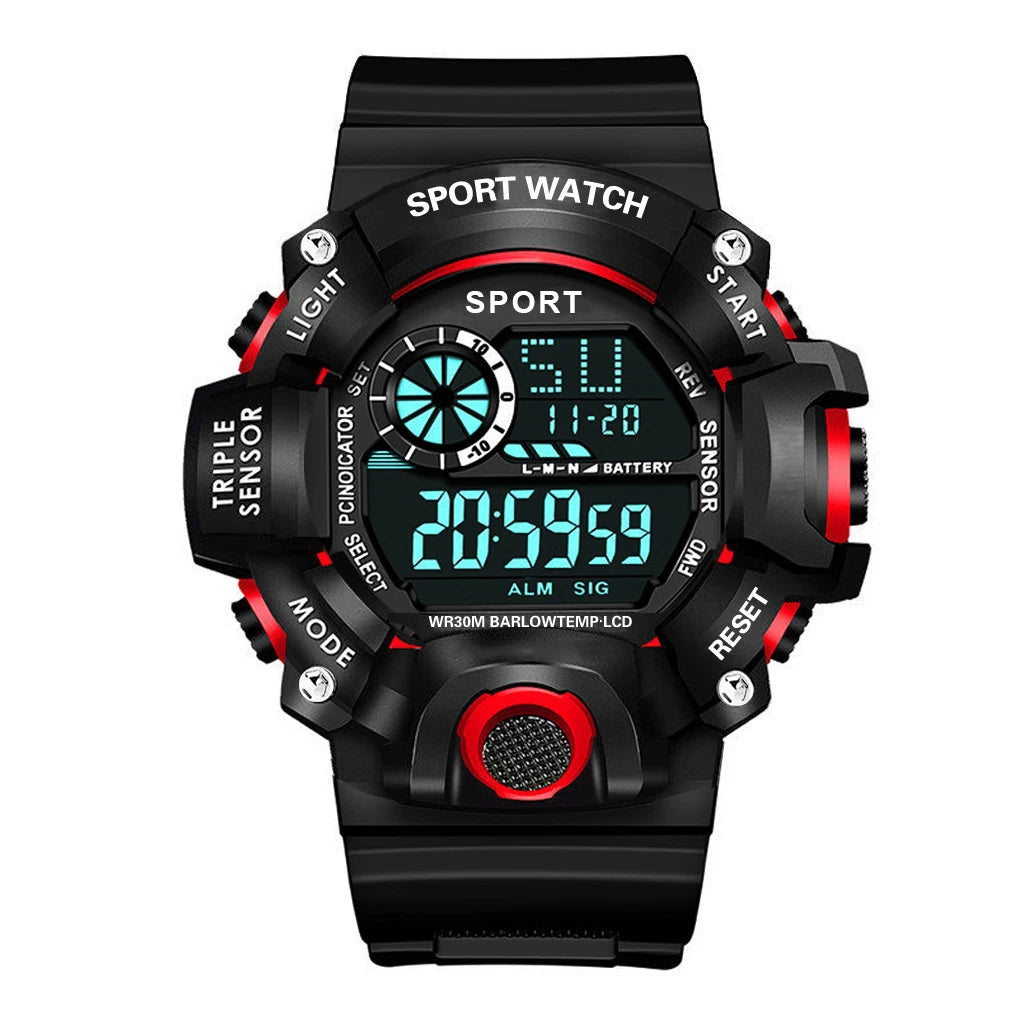 Montre Sport Homme Digitale Militaire Étanche Avec Alarme