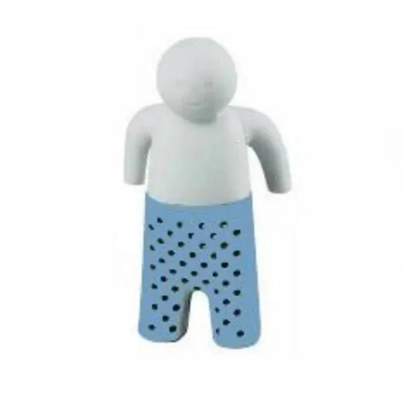 02 Couleur Infuseur À Thé En Silicone Alimentaire Forme Bonhomme