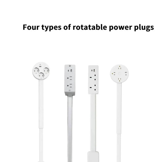 Rallonge Prise Murale Rotative Avec Ports USB-A et USB-C
